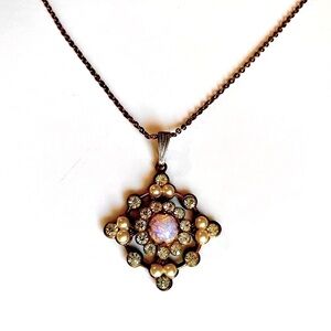 Antique Opal Gemstone Necklace